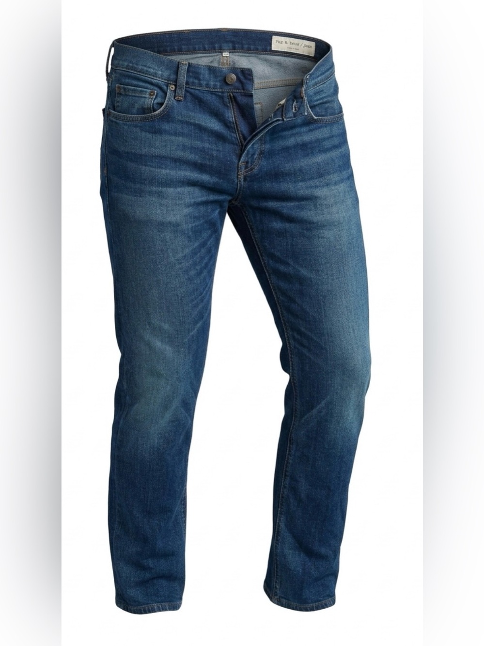 rag & bone Dark Blue Slim Straight Men's Jeans